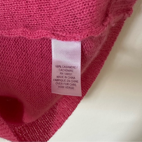 Calypso Pink Cashmere Knit Sweater Vest Size M - Picture 4 of 5